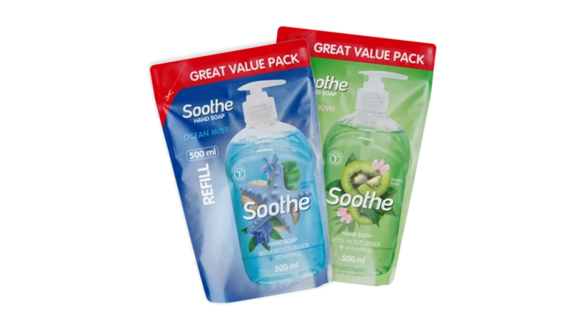 Soothe moisturising hand soap refills by ThoroughFair
