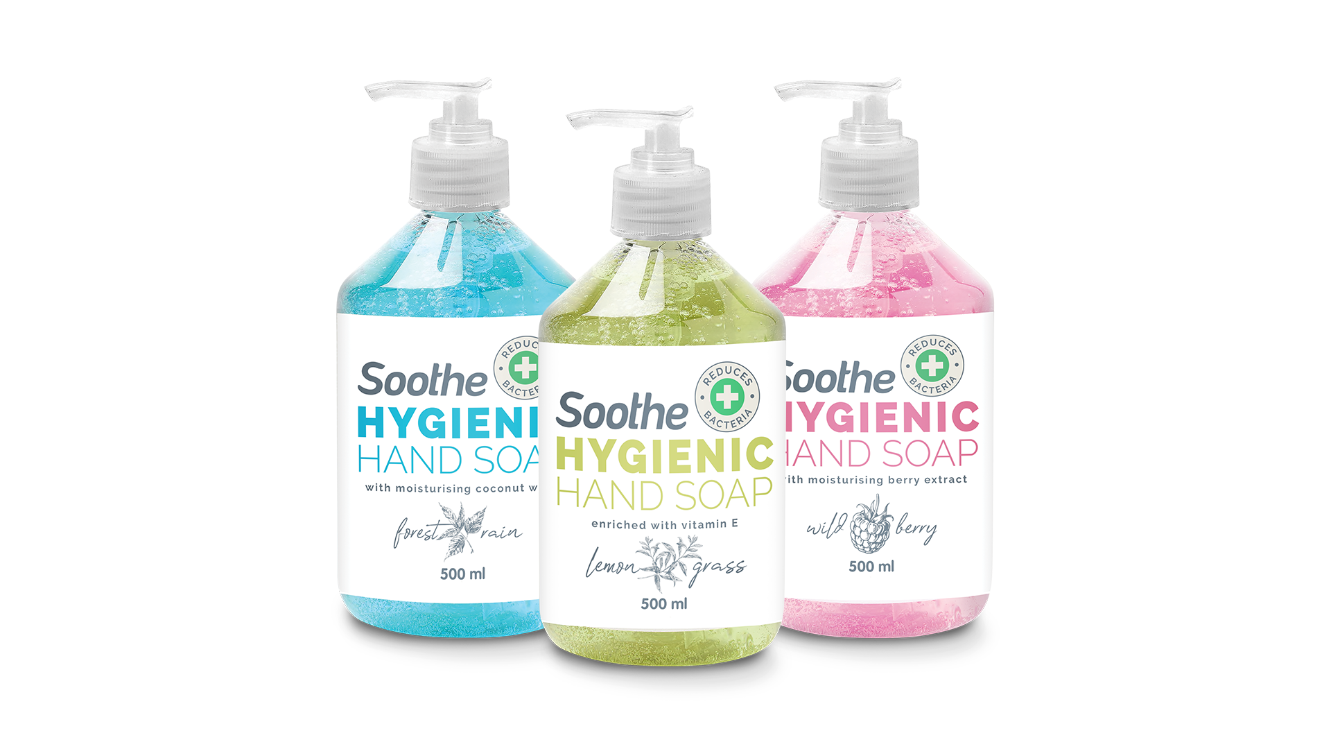 Soothe hygienic hand soaps by ThoroughFair