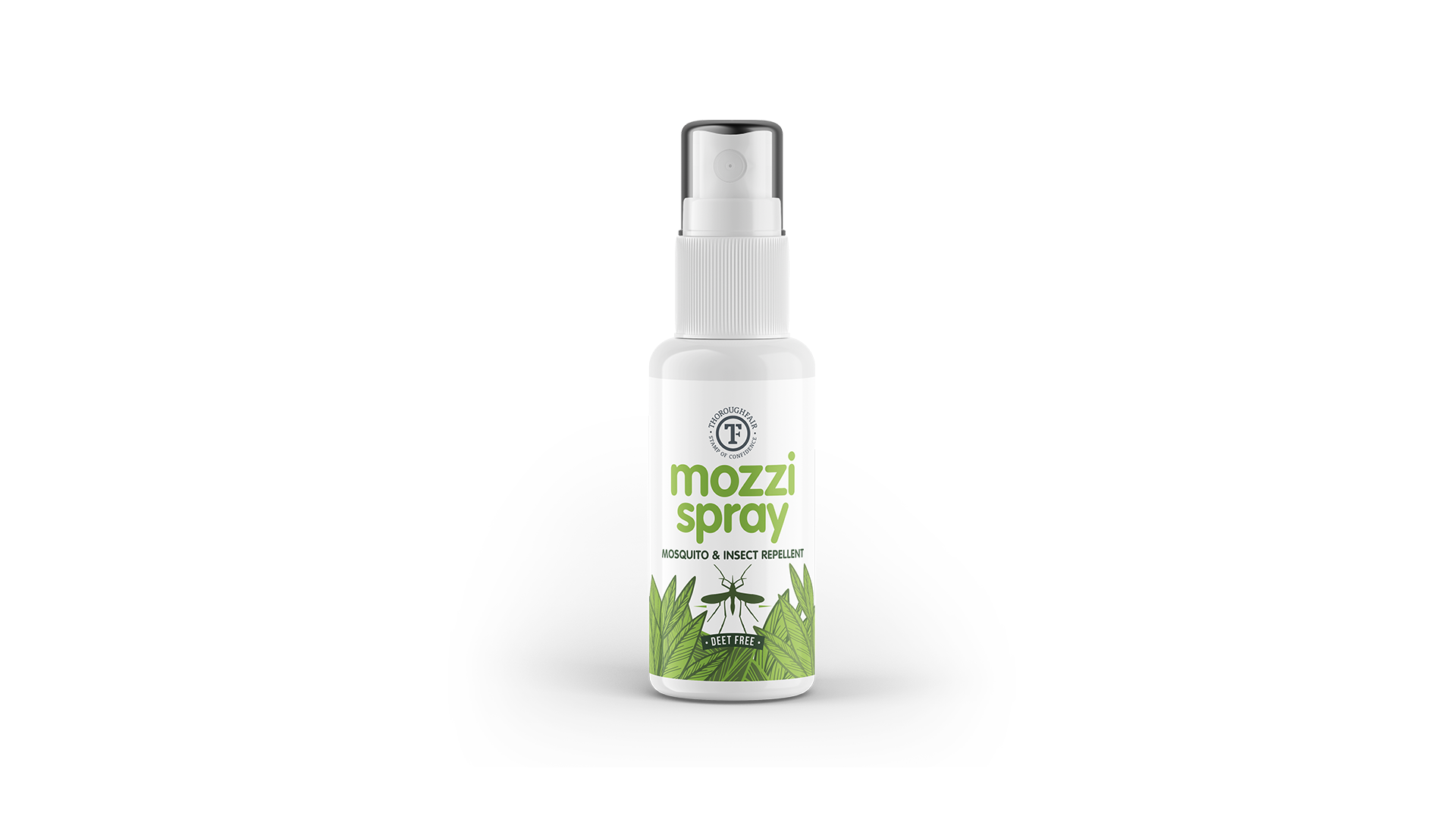 Pocket-sized Mozzi mosquito repellent spray by ThoroughFair
